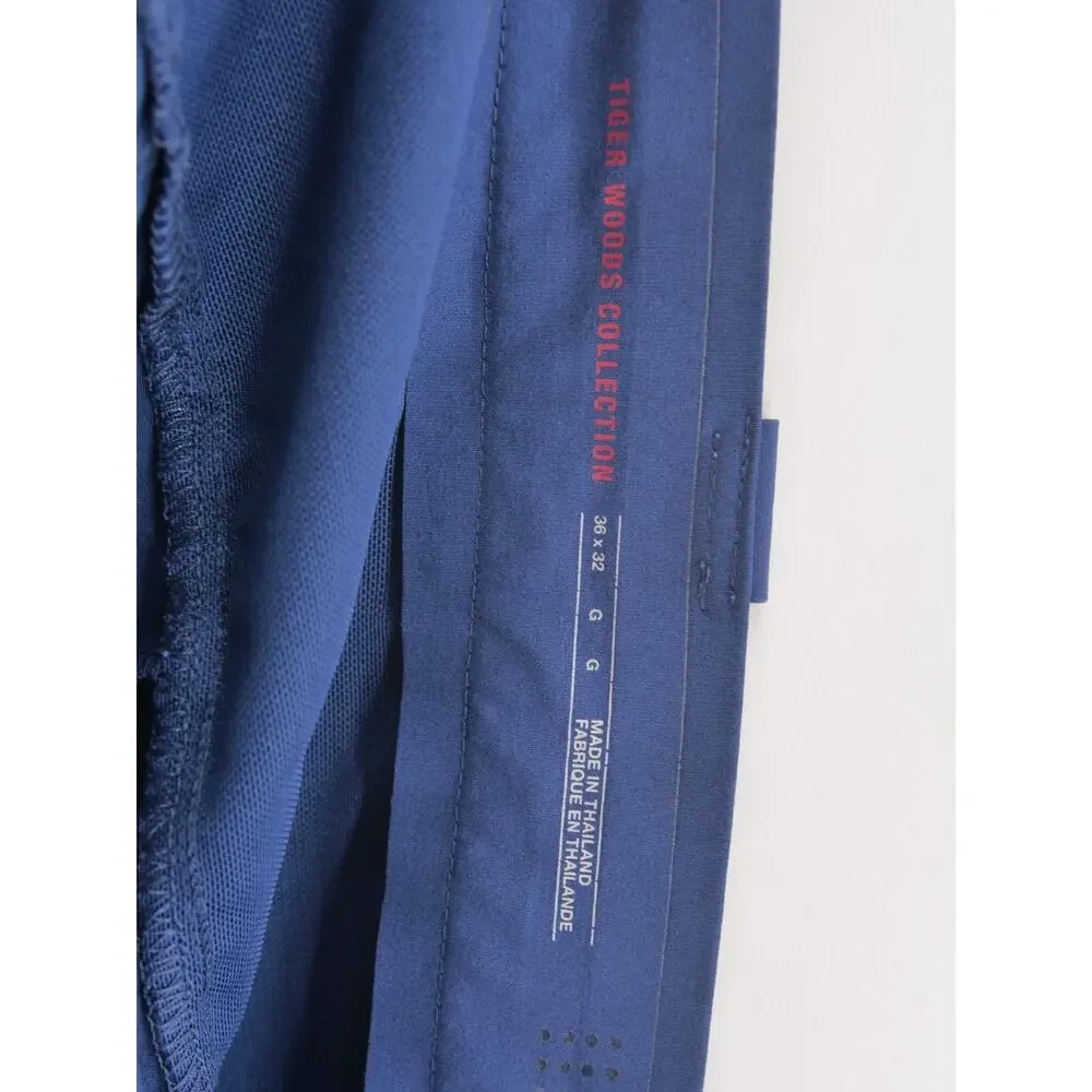 VTG Nike Tiger Woods TW Adaptive Fit Golf Pants Men's 36x32 Navy Blue 585784-410